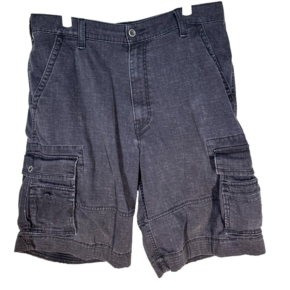 Levi's Cargo Shorts Men's 33 Black High-Rise Classic Utility Pockets Durable